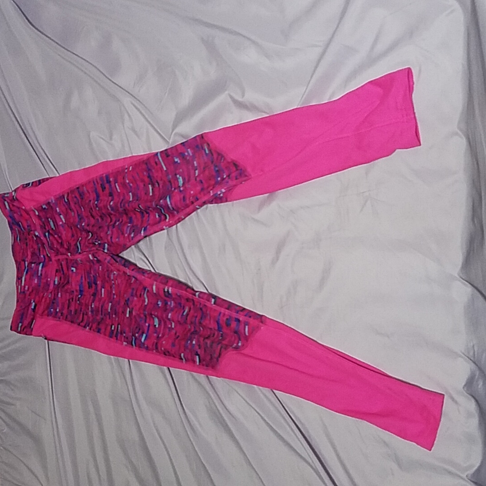 Pink,blue and teal pants